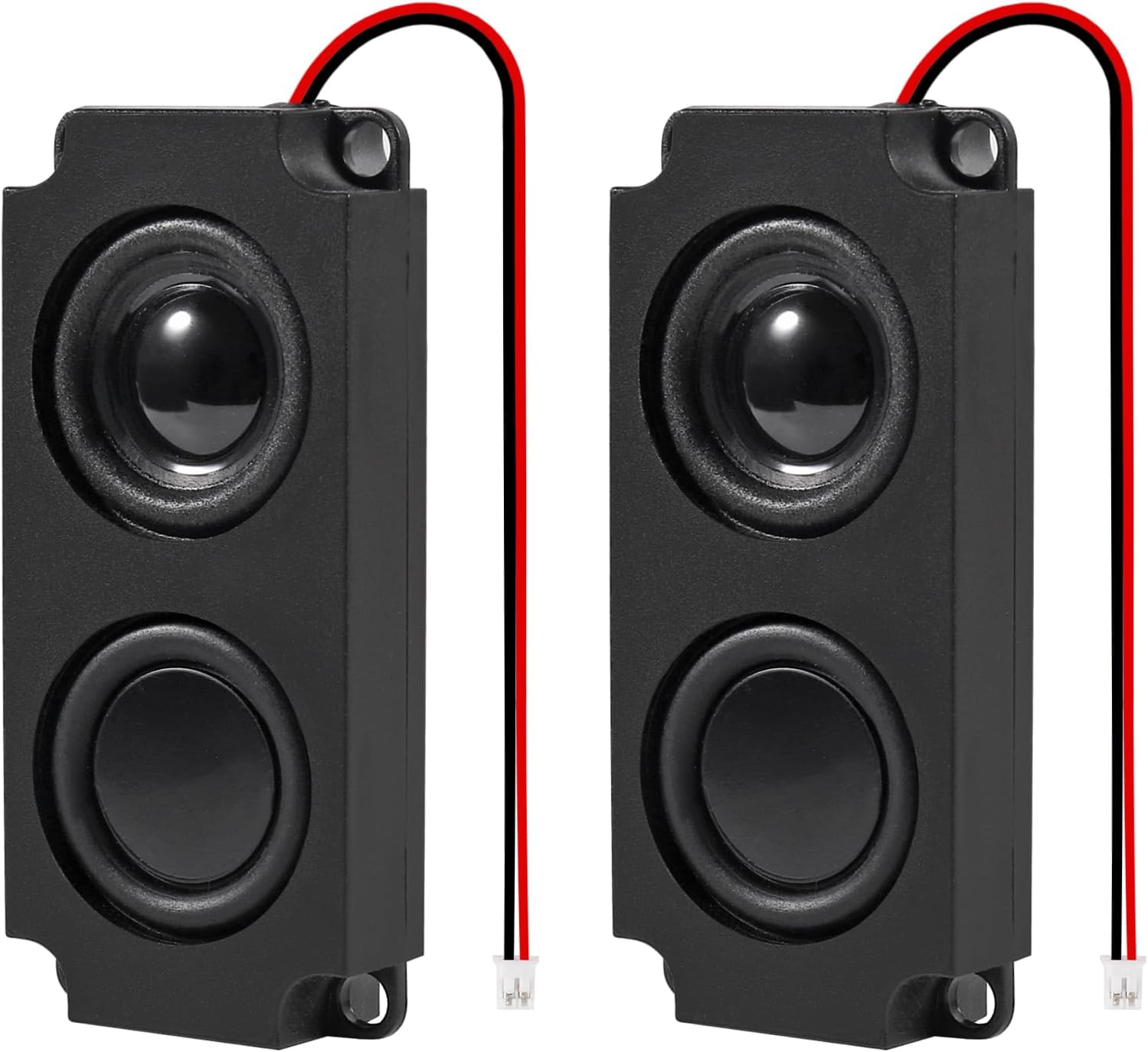 2Pcs 5W 8 Ohm Speaker Double Cavity 5 Watt Mini Speaker Full-Range Advertising Machine Loudspeaker 3.3V 5V 2 Pin Interface for Electronic